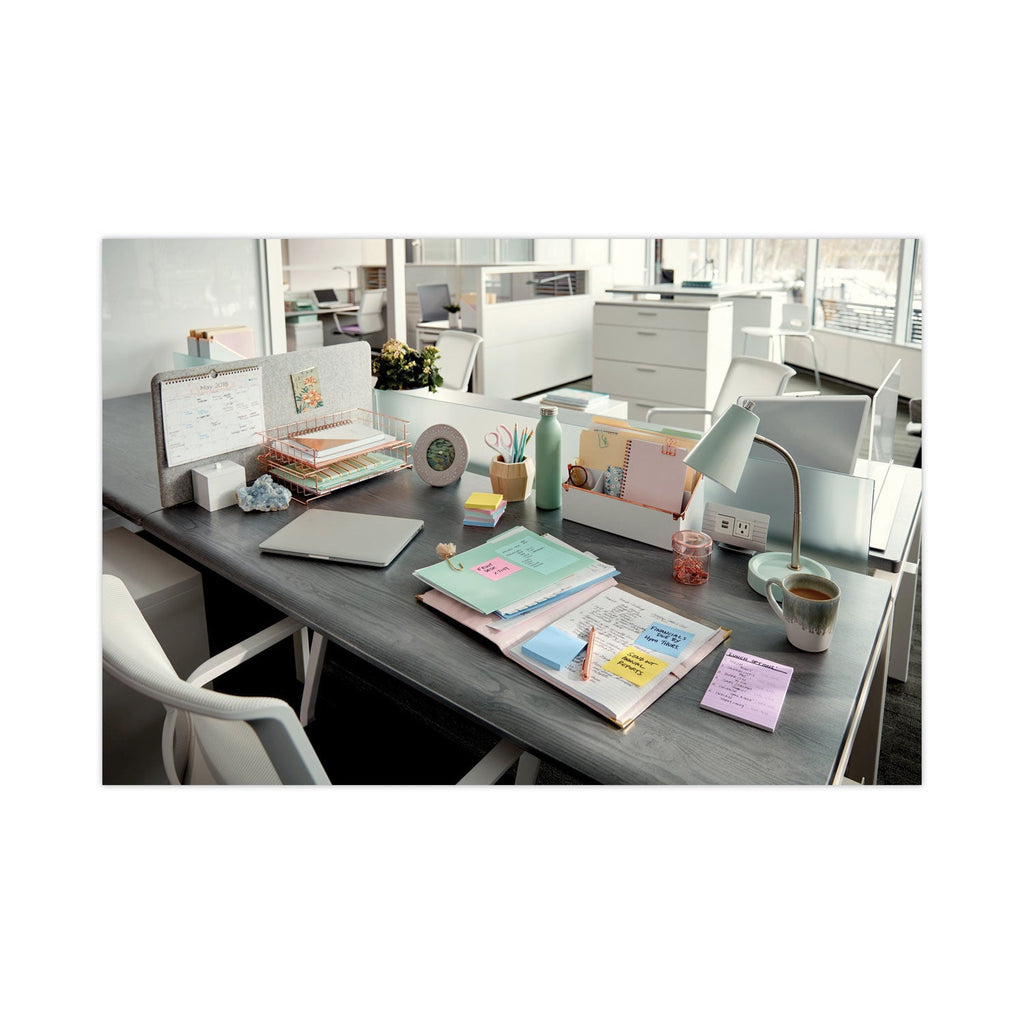 Post-it Original Recycled Note Pads, 3" x 3", Sweet Sprinkles Collection Colors, 100 Sheets/Pad, 12 Pads/Pack