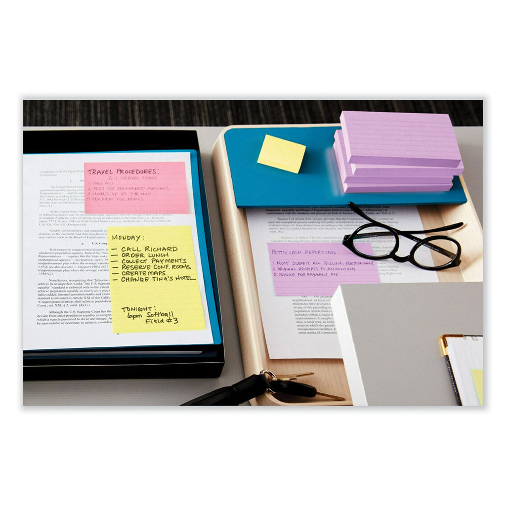 Post-it Original Pads in Canary Yellow, Value Pack, 1.38" x 1.88", 100 Sheets/Pad, 24 Pads/Pack